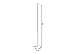 Lámpara De Pie-Lámpara De Pie Toolight Led App1415-F Black Negro