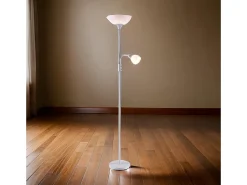 Sale Lámpara de pie Torino Bel Air 80W + brazo orientable Ø25x179 cm Blanco
