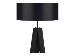New TOSEL Lámpara de Pie ,madera , ,A161xD45xP45cm Negro