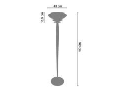 TOSEL Lámpara de Pie ,madera, ,A162xD40xP40cm Rosa New