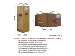 TOSEL Lámpara de Pie ,madera, ,A 150x D40xP40cm Gris