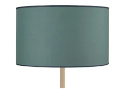 TOSEL Lámpara de Pie ,madera,natural, A 142xD30xP30cm Verde