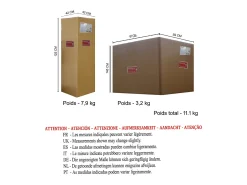 Best TOSEL Lámpara de Pie ,metal,Marrón,A 155xD 40x P 40cm Marru00f3n