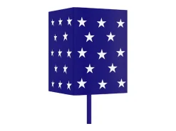New TOSEL Lámpara de Pie ,metal, ,A 162x D18xP18cm Azul