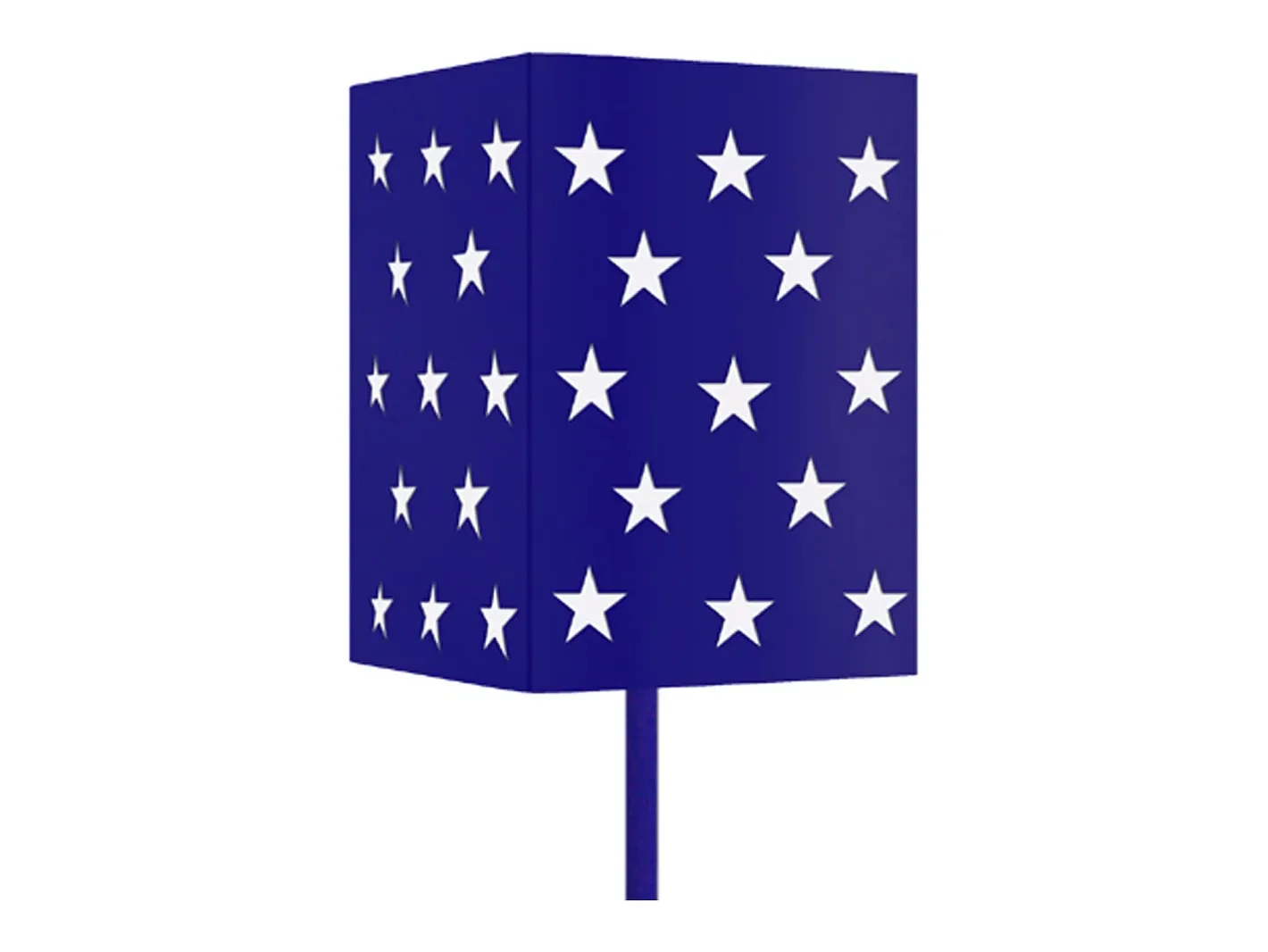 New TOSEL Lámpara de Pie ,metal, ,A 162x D18xP18cm Azul