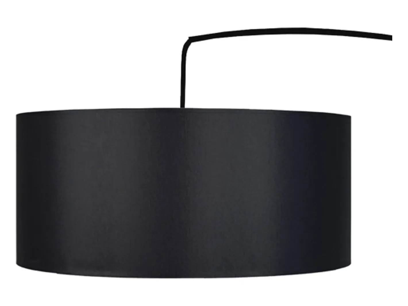 TOSEL Lámpara de Pie ,metal, , A 155xD40x P 40cm Negro Discount