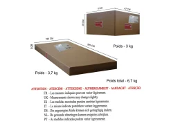 Discount TOSEL Lámpara de Pie ,metal,madera, ,A195xD 43x P 110cm Azul