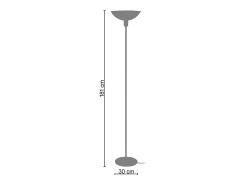 TOSEL Lámpara de Pie ,metal,,A165xD30xP30cm Naranja Outlet