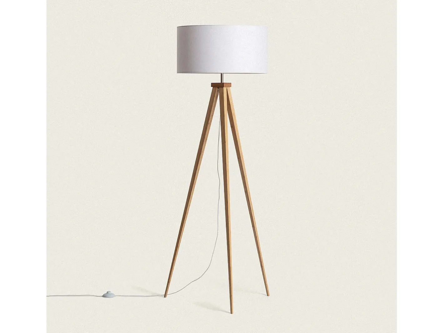 Ledkia Lámpara De Pie-Lámpara de Pie Wol Blanco Multicolor