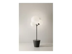 Outlet Lámpara de pie Zafferano - Árbol de Luz para interior y exterior, color - Lámpara de pie LED E27 - Base ajustable Negro