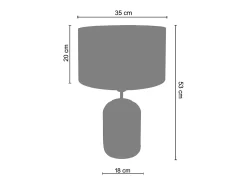 TOSEL Lámpara de Salón ,madera,vidrio,natural,A52xD30xP30cm Gris Best