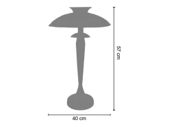 TOSEL Lámpara de Salón ,metal,madera,,A61xD35xP35cm Beige