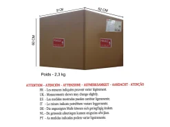 New TOSEL Lámpara de Salón ,metal,Marrón,A44xD45xP45cm Marru00f3n / Crema