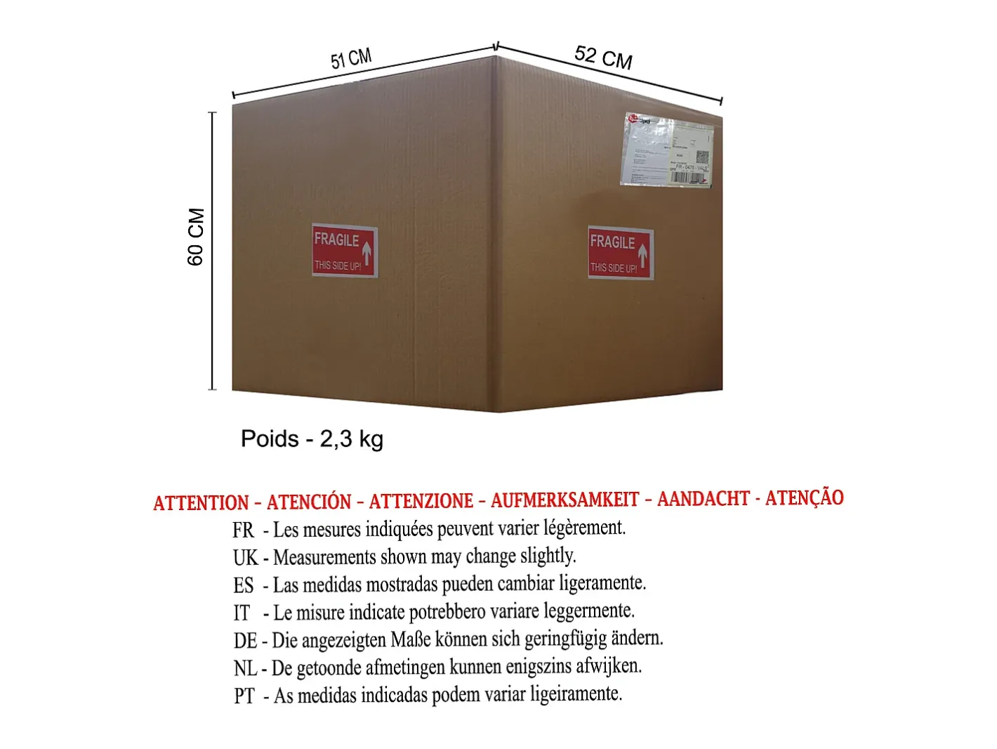 TOSEL Lámpara de Salón ,metal,,A44xD45xP45cm Blanco New