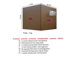 TOSEL Lámpara de Salón ,vidrio,,A66xD45xP45cm Transparente