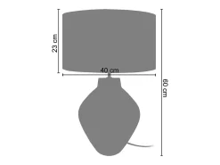 TOSEL Lámpara de Salón ,vidrio,,A60xD 40xP40cm Transparente Discount