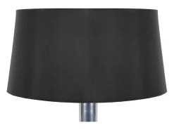 TOSEL Lámpara De Mesa-Lámpara de Salón ,vidrio,Cromo,A66xD45xP45cm Plateado