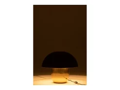 J-Line Lámpara De Mesa-Lámpara de seta de metal de 40x40x35 cm Negro