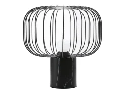 Hot OZAIA Lámpara de sobremesa metálica, D. 26 x H. 26 cm, , ANDROMAQUE Negro