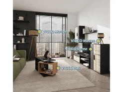 Outlet Vicco Lámpara de sobremesa 26x26x45 morten Negro