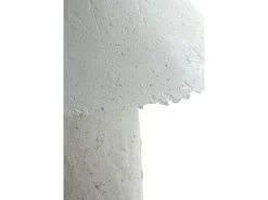 Lámpara De Mesa-Lámpara de sobremesa 45x45x46 con base y tulipa de papel maché Blanco