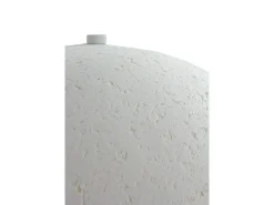 Discount Lámpara de sobremesa 40x40x50 con base y tulipa de papel maché Blanco