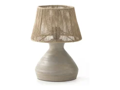 Clearance Lámpara de sobremesa yute Marru00f3n