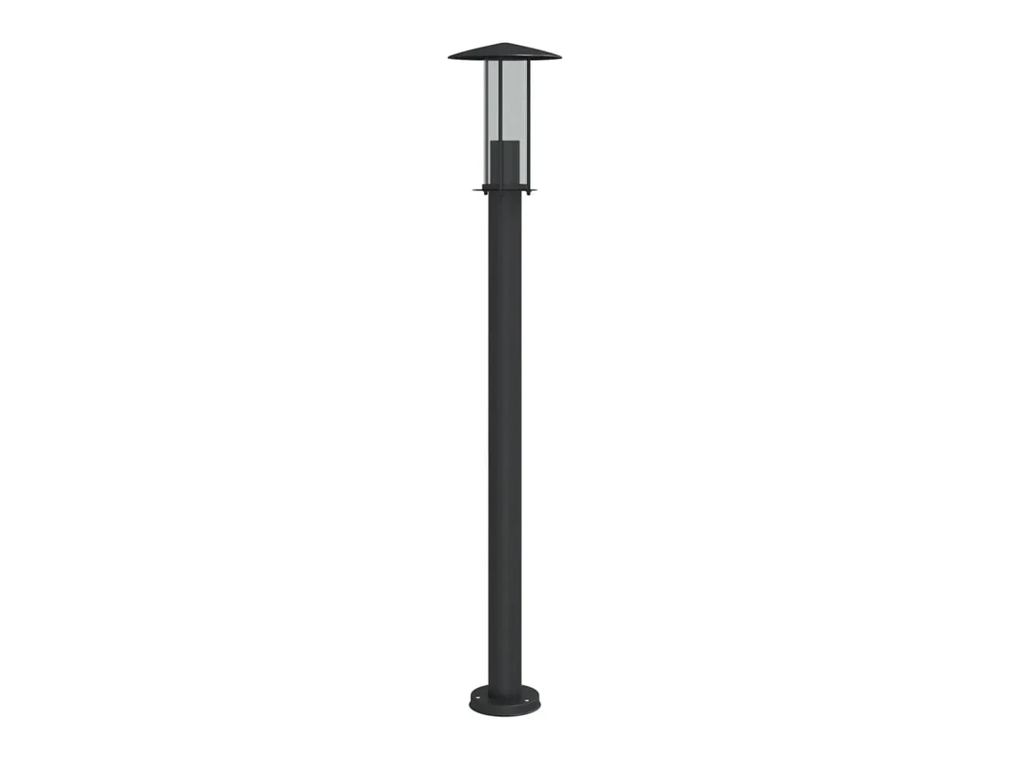 Lámpara de suelo de exterior acero inoxidable 100 cm ES148292 Negro Discount