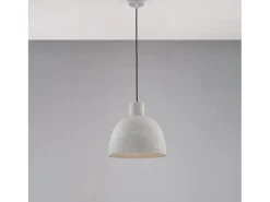 Lámpara de suspensión Portland en hierro lacado con difusor de hormigón d. 20 y cable eléctrico regulable 1 luz 100 Ø28 BL305-S1-MD Gris Hot