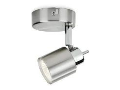 Ledkia Plafón-Lámpara de Techo 1 Foco Meranti Cromado Dorado