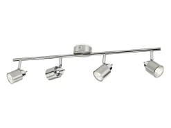 Ledkia Plafón-Lámpara de Techo 4 Focos Meranti Cromado Dorado