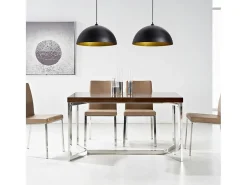 Online Lámpara de techo 2 uds altura ajustable semiesférica negra ES793355 Negro