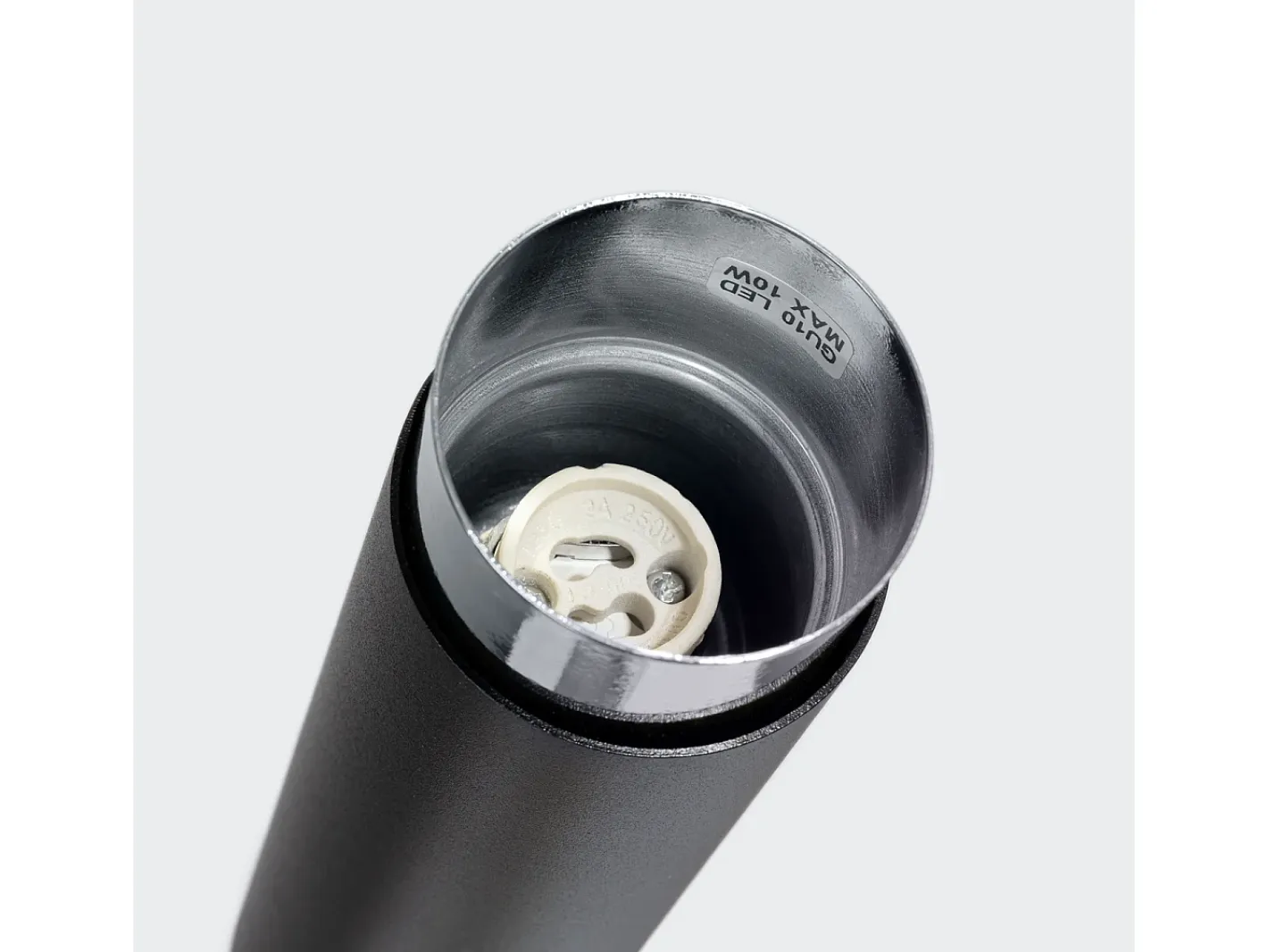 Sollux Lighting Plafón-Lámpara de techo Alvor moderno de acero - 1 fuentes luminosas 3000K - L.6 x A.22,5 cm - /cromo Negro