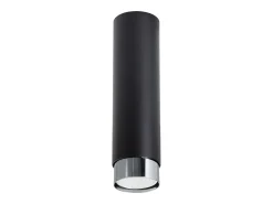 Sollux Lighting Plafón-Lámpara de techo Alvor moderno de acero - 1 fuentes luminosas 4000K - L.6 x A.22,5 cm - /cromo Negro