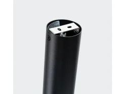 Sollux Lighting Plafón-Lámpara de techo Alvor moderno de acero - 1 fuentes luminosas 4000K - L.6 x A.22,5 cm - /cromo Negro