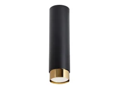 Clearance Sollux Lighting Lámpara de techo Alvor moderno de acero - 1 fuentes luminosas 3000K - L.6 x A.22,5 cm - /oro Negro