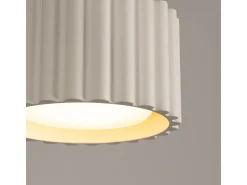 Sollux Lighting Plafón-Lámpara De Techo Aura Minimalista De Aluminio - 1 Fuentes Luminosas - L.10 X A.10 Cm - Beige