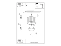 Sollux Lighting Plafón-Lámpara De Techo Aura Minimalista De Aluminio - 1 Fuentes Luminosas - L.10 X A.10 Cm - Beige