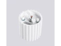Sollux Lighting Lámpara De Techo Aura Minimalista De Aluminio - 1 Fuentes Luminosas - L.10 X A.10 Cm - Blanco Outlet