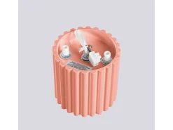 Clearance Sollux Lighting Lámpara De Techo Aura Minimalista De Aluminio - 1 Fuentes Luminosas - L.10 X A.10 Cm - Aterciopelado Rosa