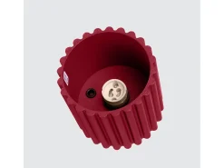 Sollux Lighting Lámpara De Techo Aura Minimalista De Aluminio - 1 Fuentes Luminosas - L.10 X A.10 Cm - Borgoña Rojo Sale