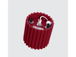 Sollux Lighting Lámpara De Techo Aura Minimalista De Aluminio - 1 Fuentes Luminosas - L.10 X A.10 Cm - Borgoña Rojo Sale