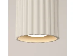 Outlet Sollux Lighting Lámpara De Techo Aura Minimalista De Aluminio - 1 Fuentes Luminosas - L.10 X A.10 Cm - Beige