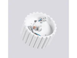 Best Sollux Lighting Lámpara De Techo Aura Minimalista De Aluminio - 1 Fuentes Luminosas - L.10 X A.10 Cm - Blanco