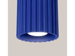 Outlet Sollux Lighting Lámpara De Techo Aura Minimalista De Aluminio - 1 Fuentes Luminosas - L.10 X A.10 Cm - Ultramarino Azul oscuro