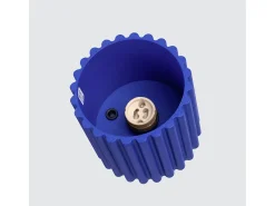 Outlet Sollux Lighting Lámpara De Techo Aura Minimalista De Aluminio - 1 Fuentes Luminosas - L.10 X A.10 Cm - Ultramarino Azul oscuro
