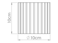 Outlet Sollux Lighting Lámpara De Techo Aura Minimalista De Aluminio - 1 Fuentes Luminosas - L.10 X A.10 Cm - Ultramarino Azul oscuro