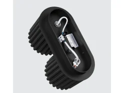 Outlet Sollux Lighting Lámpara De Techo Aura Minimalista De Aluminio - 2 Fuentes Luminosas - L.21 X A.12 Cm - Negro