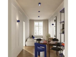 Sollux Lighting Plafón-Lámpara De Techo Aura Minimalista De Aluminio - 2 Fuentes Luminosas - L.21 X A.12 Cm - Ultramarino Azul oscuro