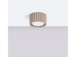 Sollux Lighting Lámpara De Techo Aura Minimalista De Aluminio - 1 Fuentes Luminosas - L.10 X A.10 Cm - Pardo Gris Online
